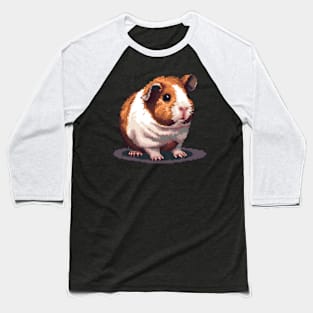 Guinea Pig in Pixel Form Baseball T-Shirt